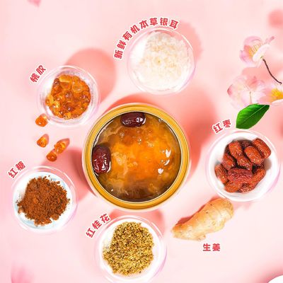 Beli Ginger Jujube Stewed Pudding Peach Gum Diet Soup Makanan Pengganti pembuatan online