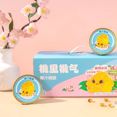 Beli Air Kelapa Peach Resin Dessert Sup Makanan Pengganti Makanan Untuk Kehilangan Berat Badan pembuatan online