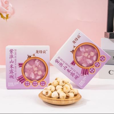 Beli Purple Yam Grain Bowl dengan Lotus Seed dan Lily Bulb Plant-Based Chinese Superfood Breakfast pembuatan online