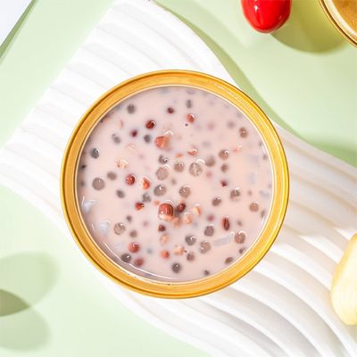 Harga yang bagus red bean sago dengan susu, manis dan bergizi, makan makanan ringan sebagai gantinya, makanan penutup Hong Kong yang harus dimiliki di musim panas on line