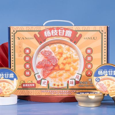 Harga yang bagus Instant Mango Sago Pomelo Buah Tropis Sago Dessert Mango Sago Dessert Dalam Kaleng Mango Sago Dengan Buah Segar Zero Aditif on line