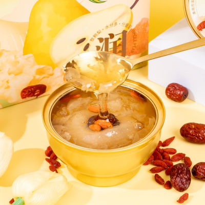 Harga yang bagus Instant Bird's Nest Tremella Pear Soup Kolagen Siap Makan Dessert Alam rendah gula Tidak ada pengawet on line