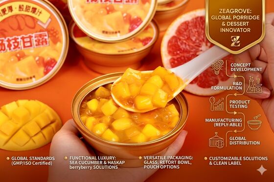 Harga yang bagus Siap Makan Mango Pomelo Sago Makanan penutup Cina dengan 0 aditif dan kandungan padat ≥30% untuk acara katering on line