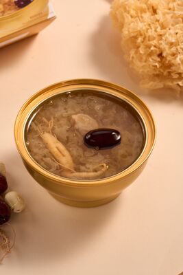 Harga yang bagus Mengurangi Gula Ginseng Salju Jamur Nutrisi Kolagen Kaldu Ringan Nutrisi Makanan penutup Cina Ideal untuk kesehatan sadar on line