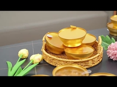 Dessert permen karet persik