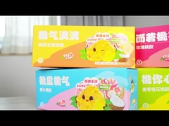 Permen karet buah persik Seri kotak hadiah